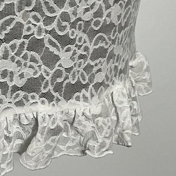 VICTORIA'S SECRET White "The Lacie" Lingerie Size S/P NWOT - Picture 10 of 16